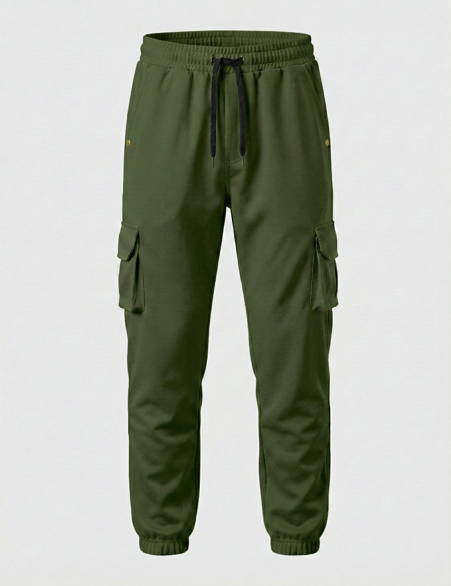 Urban Twill Cargo Jogger | Tapered Fit Utility Pants - Olive Green