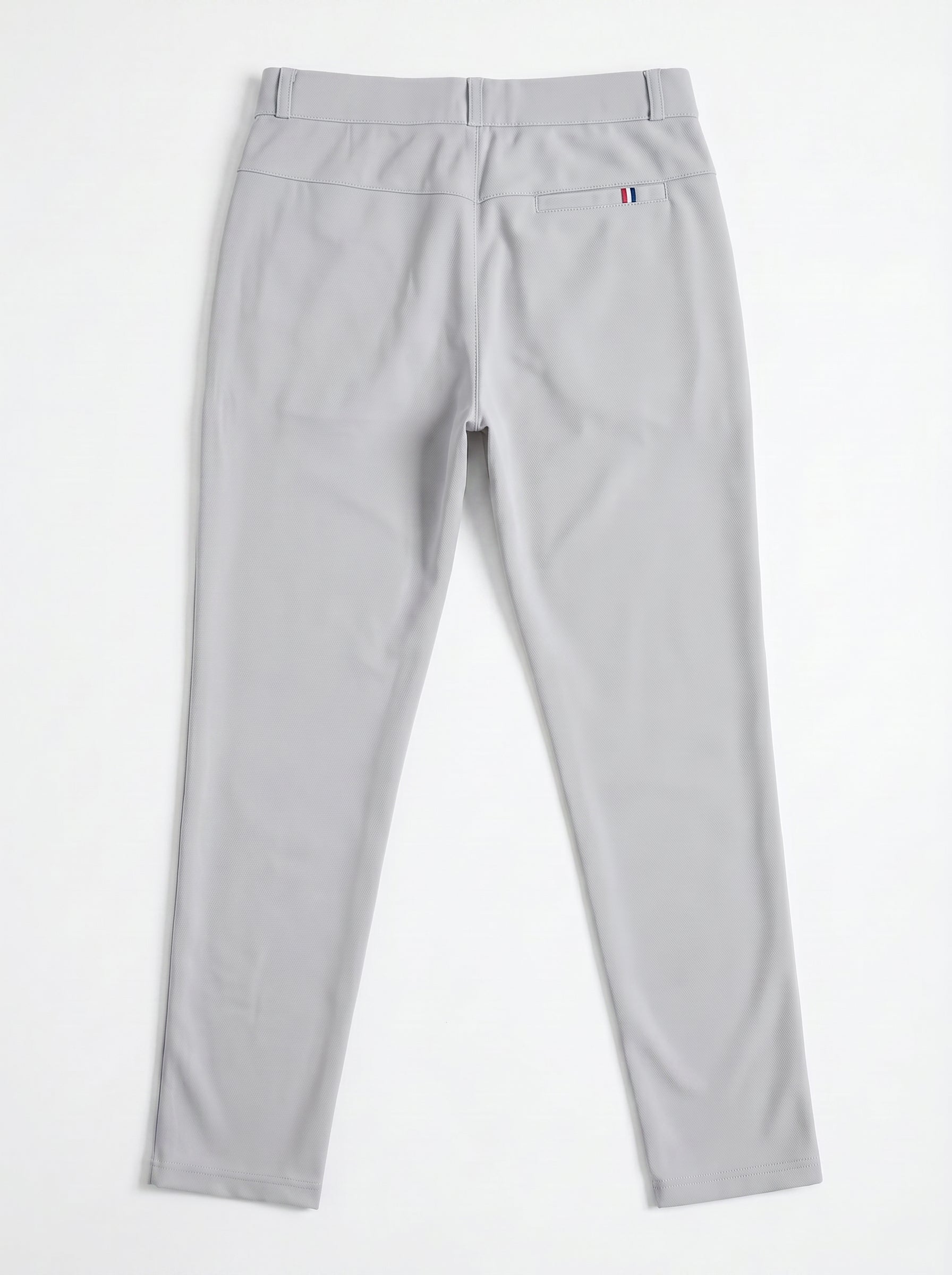 Urban Luxe Structured Slim-Fit Trousers – Stone Grey