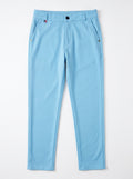 Urban Luxe Structured Slim-Fit Trousers – Sky Blue