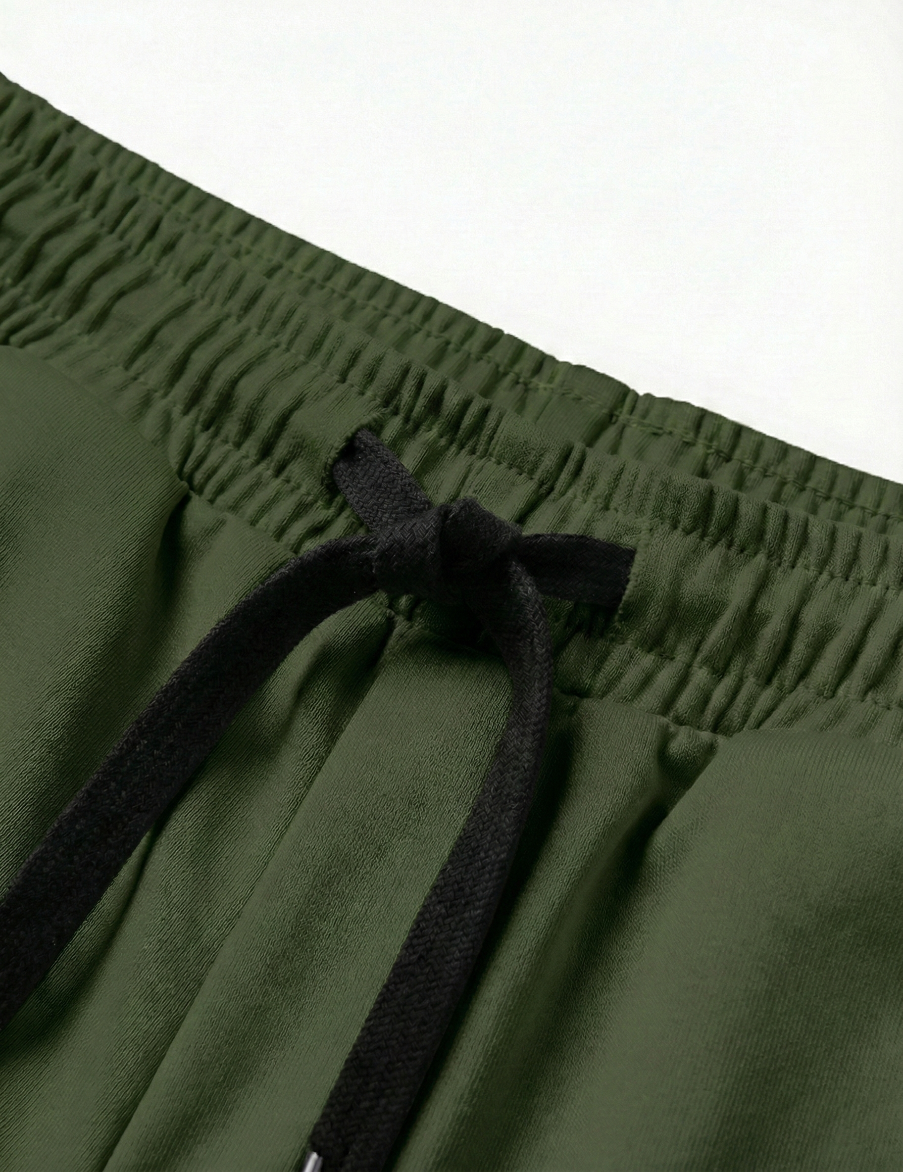 Premium Soft Twill | Slim Fit Tapered Trousers - Olive Green