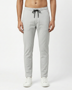Premium Soft Twill | Slim Fit Tapered Trousers - Mist Grey