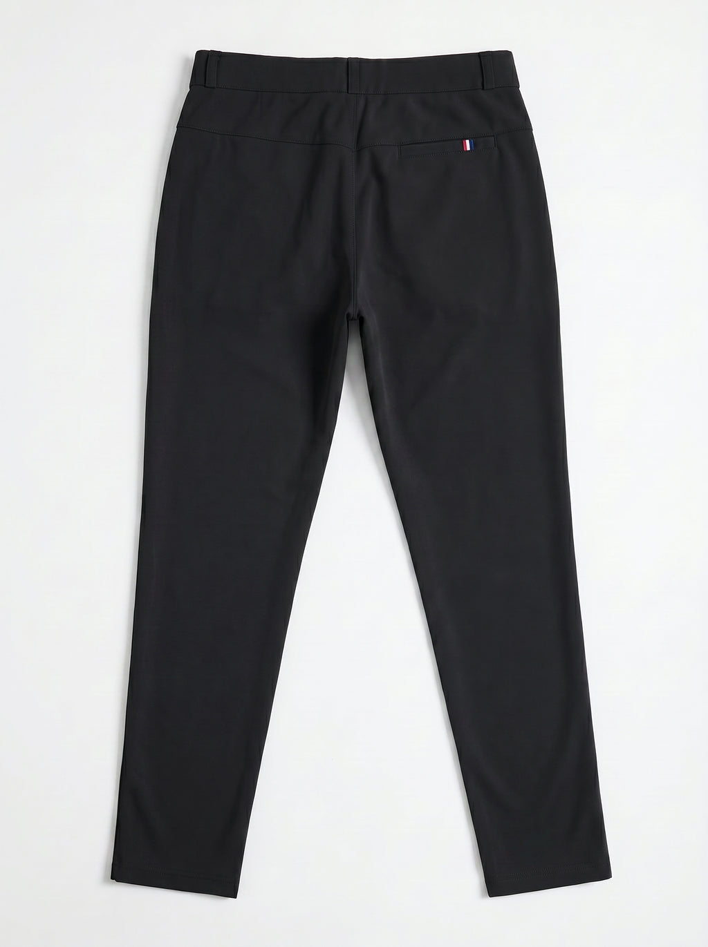Urban Luxe Structured Slim-Fit Trousers – Jet Black