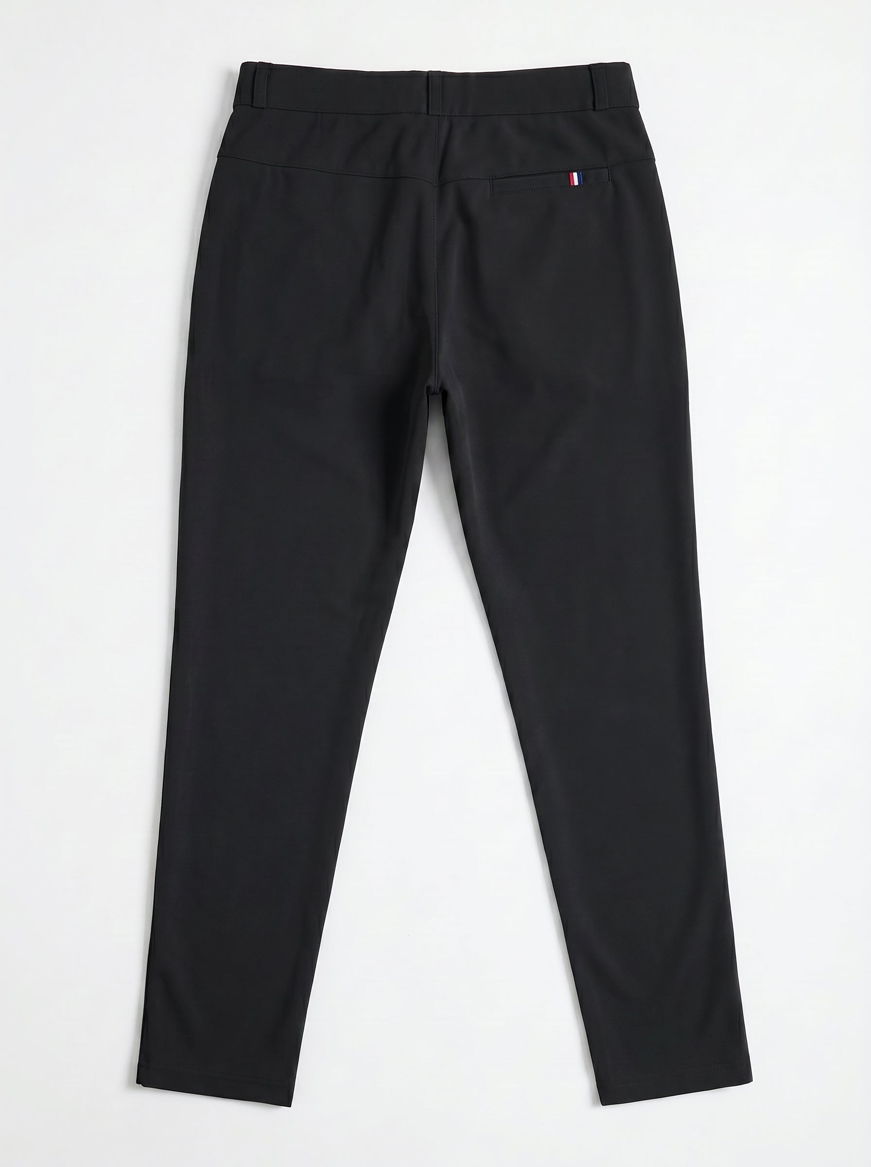 Urban Luxe Structured Slim-Fit Trousers – Jet Black