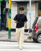 Urban Soft Cord Cargo | Baggy Fit Wide Leg Trousers - Butter Cream