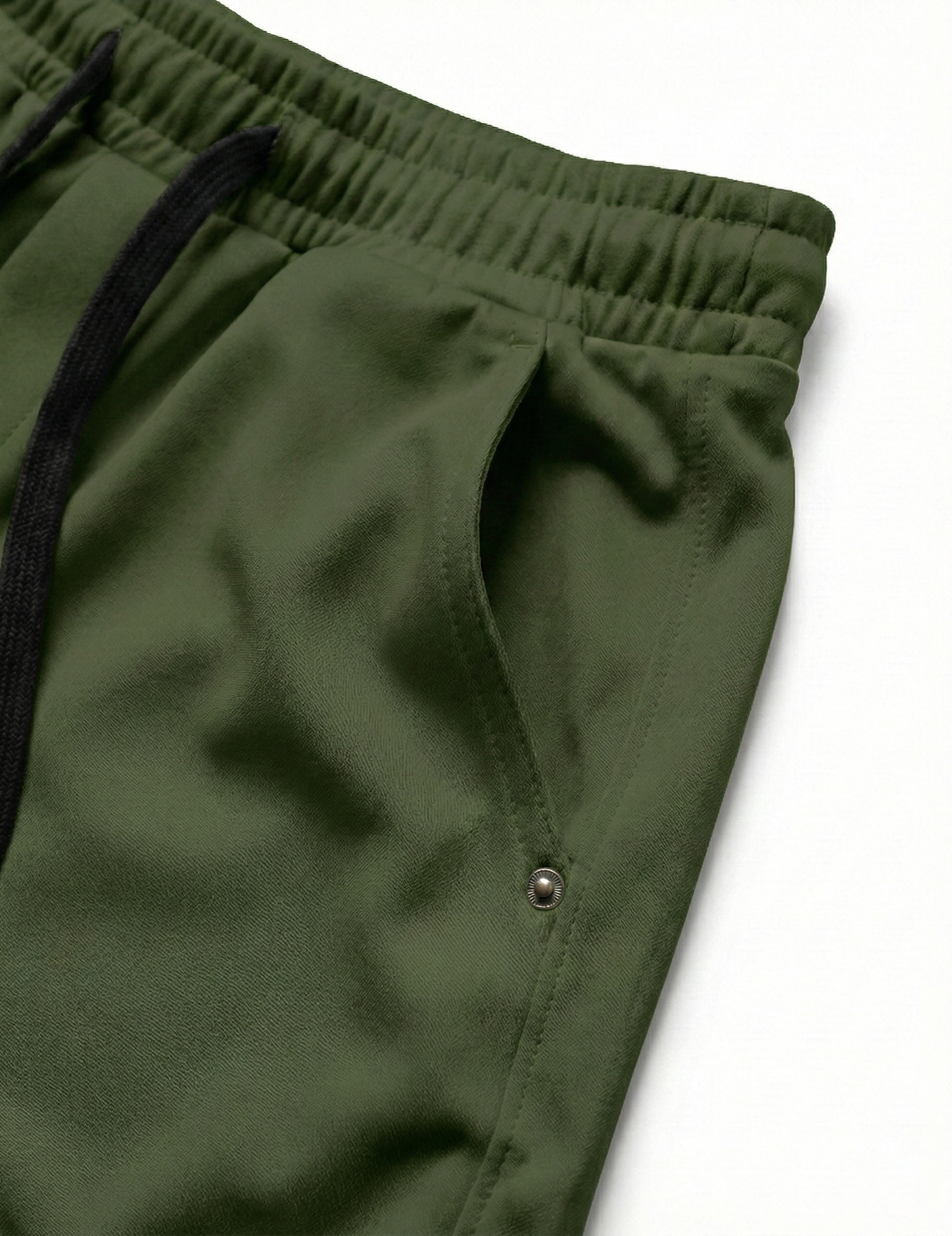 Urban Twill Cargo Jogger | Tapered Fit Utility Pants - Olive Green