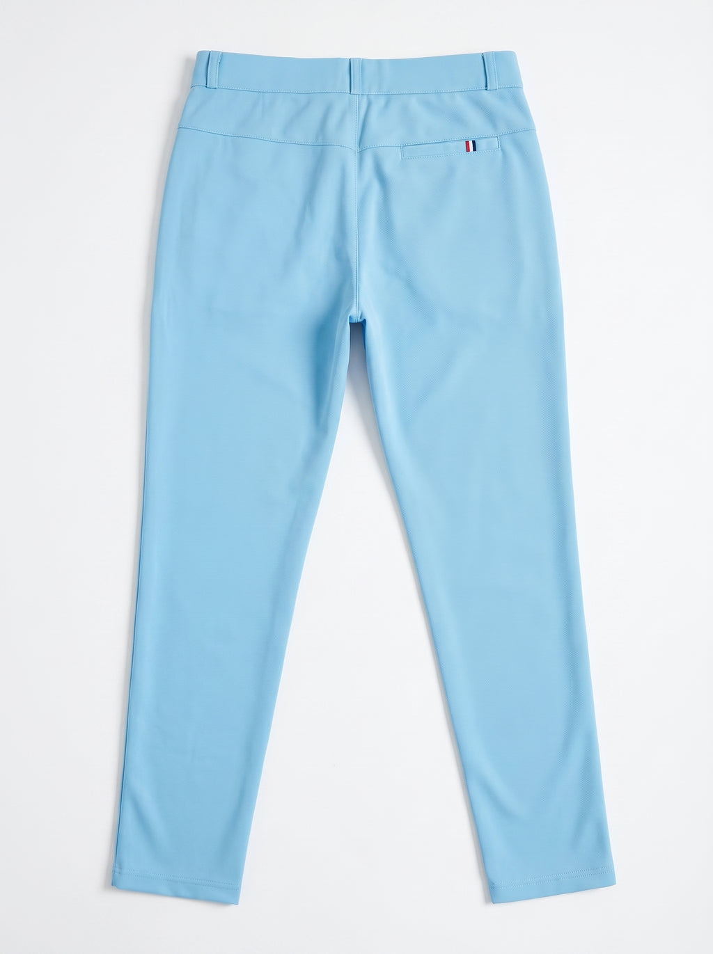 Urban Luxe Structured Slim-Fit Trousers – Sky Blue