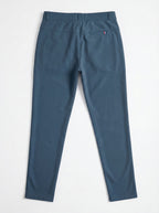 Urban Luxe Structured Slim-Fit Trousers – Slate Grey