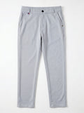 Urban Luxe Structured Slim-Fit Trousers – Stone Grey
