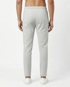 Premium Soft Twill | Slim Fit Tapered Trousers - Mist Grey