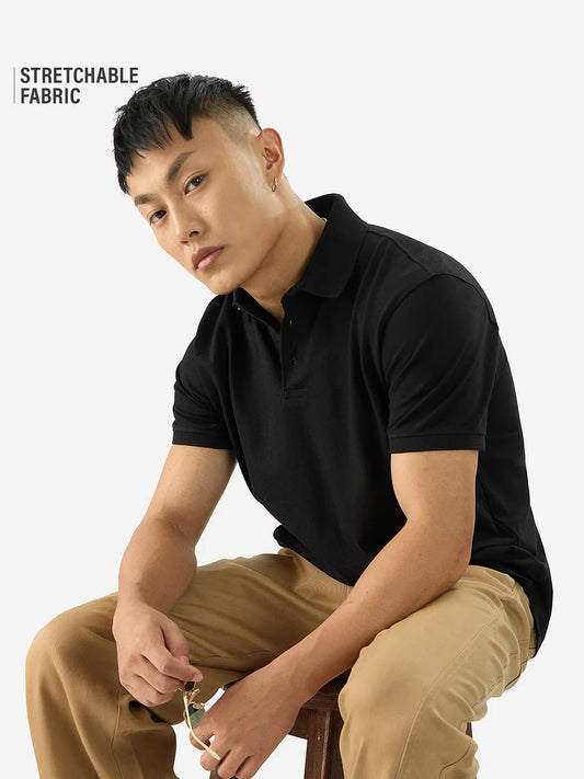 LooFoN Polo Jet Black T-shirt