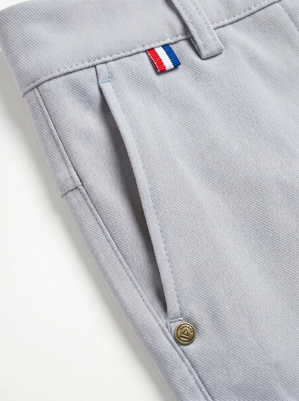 Urban Luxe Structured Slim-Fit Trousers – Stone Grey