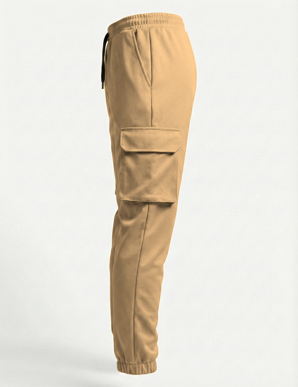 Urban Twill Cargo Jogger | Tapered Fit Utility Pants - Khaki