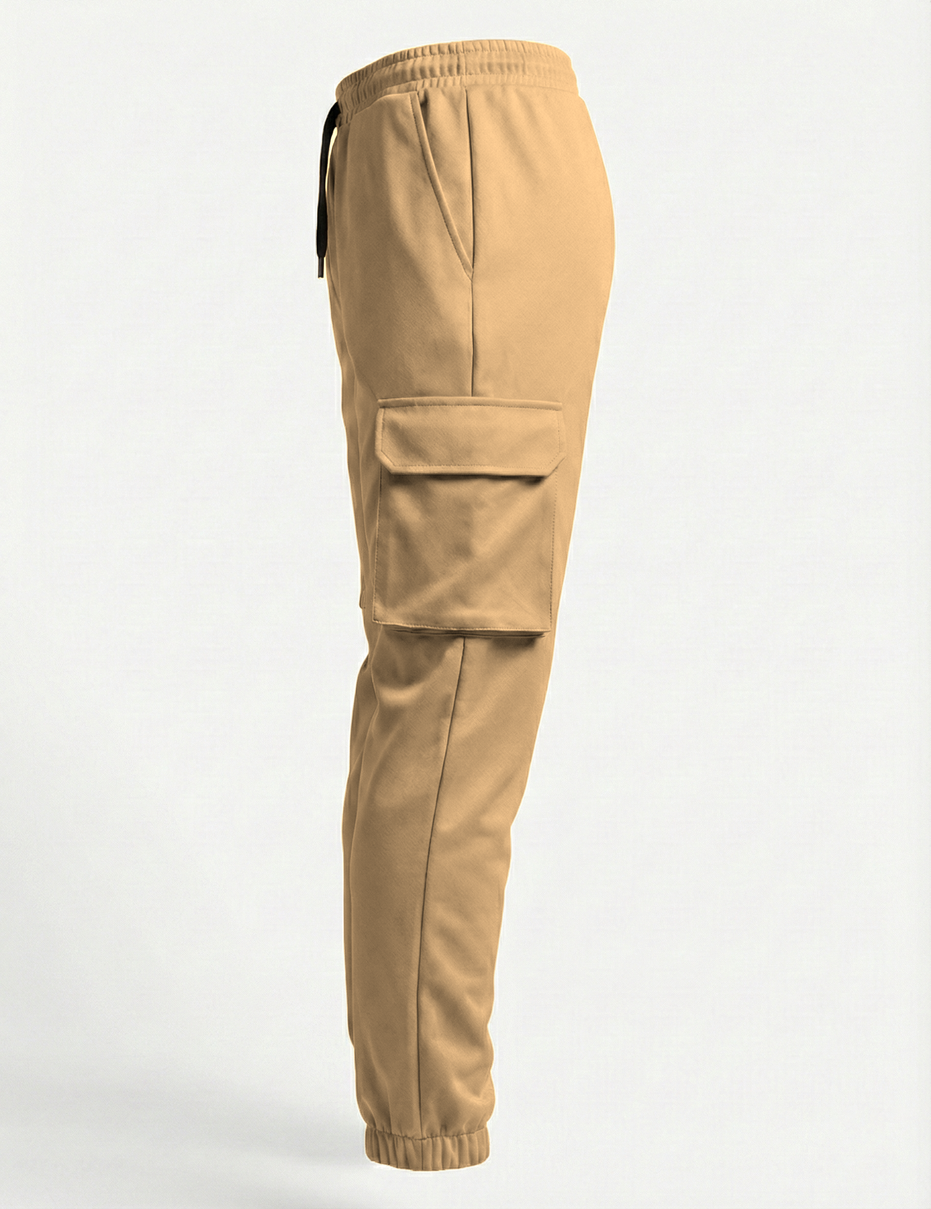Urban Twill Cargo Jogger | Tapered Fit Utility Pants - Khaki