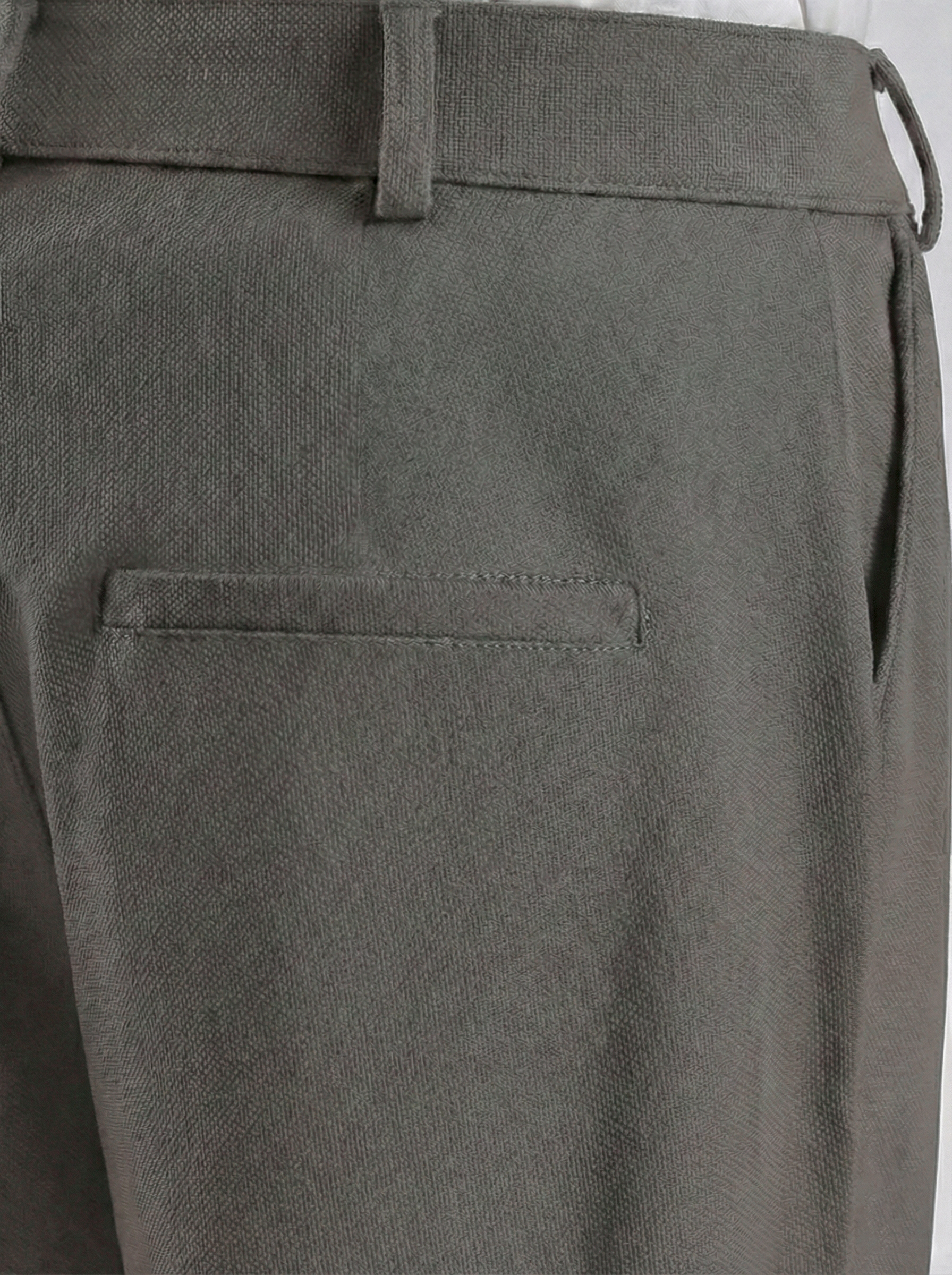 Uptown Textured Trouser | Tailored Straight Fit - Light Brown