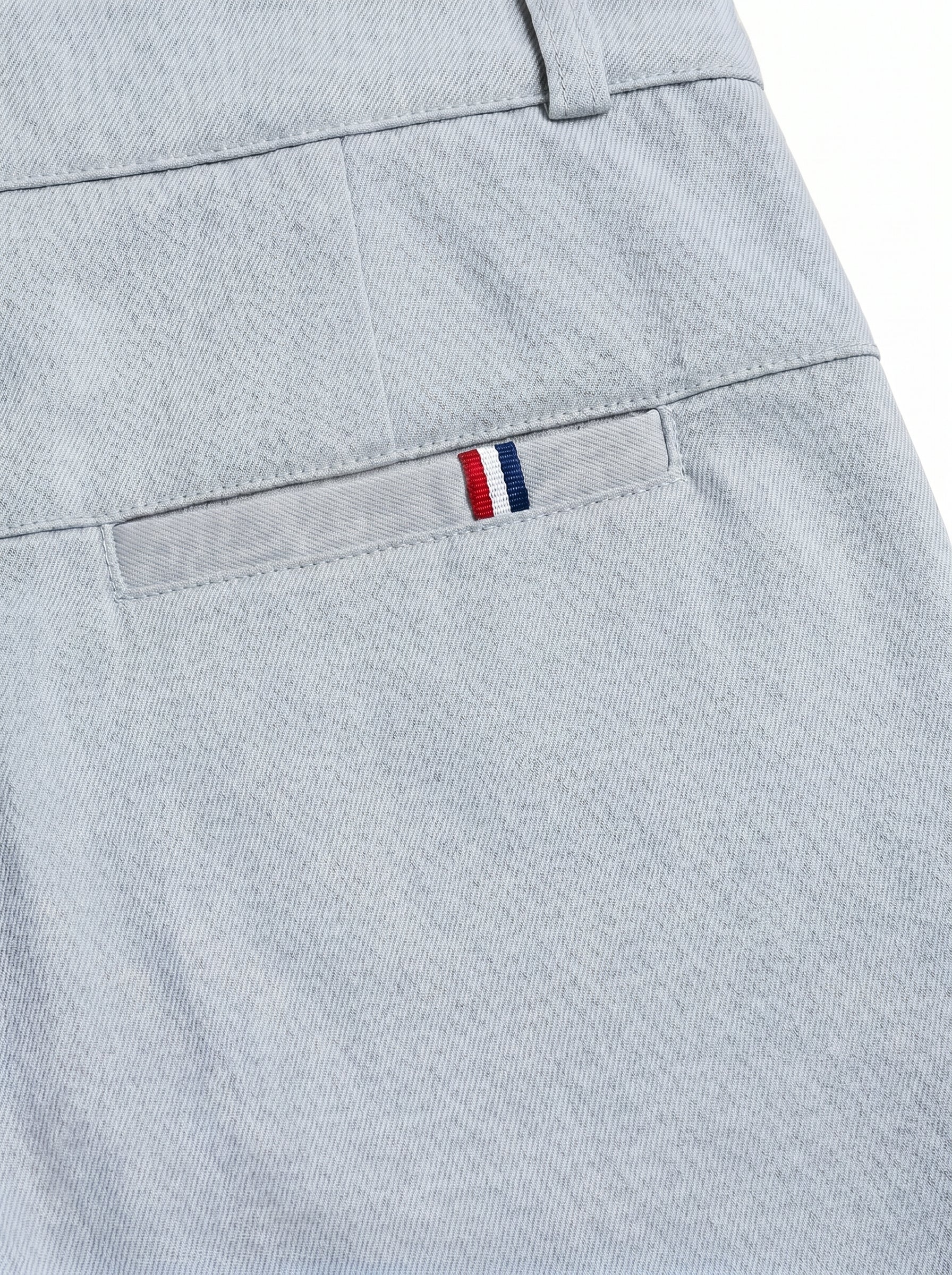 Urban Luxe Structured Slim-Fit Trousers – Stone Grey