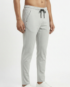 Premium Soft Twill | Slim Fit Tapered Trousers - Mist Grey