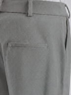 Uptown Textured Trouser | Tailored Straight Fit - Light Grey