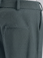 Uptown Textured Trouser | Tailored Straight Fit - Slate Blue-Grey