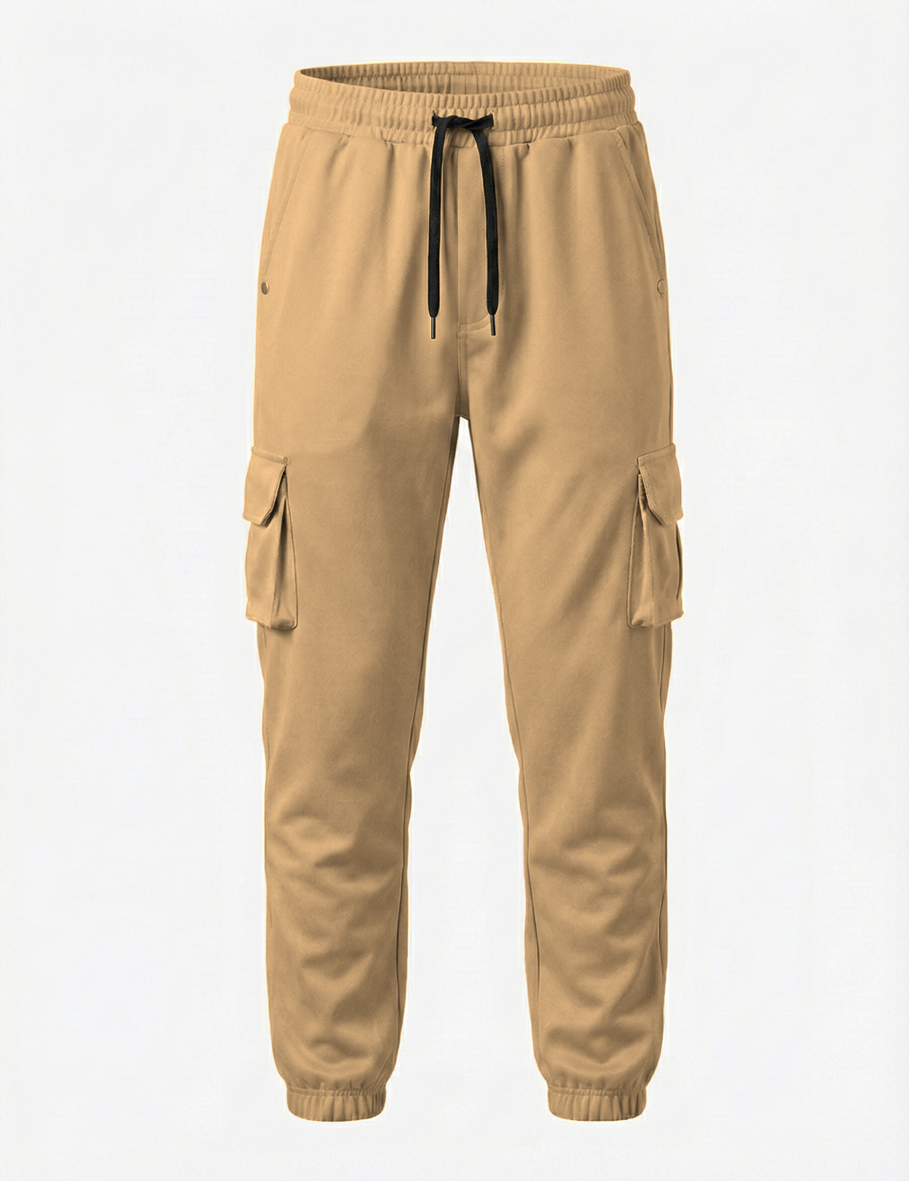 Urban Twill Cargo Jogger | Tapered Fit Utility Pants - Khaki