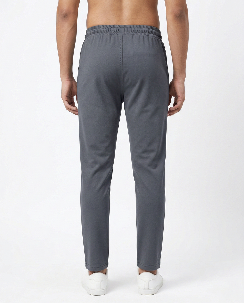 Premium Soft Twill | Slim Fit Tapered Trousers - Dark Grey