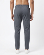 Premium Soft Twill | Slim Fit Tapered Trousers - Dark Grey