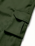 Urban Twill Cargo Jogger | Tapered Fit Utility Pants - Olive Green