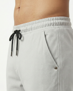 Premium Soft Twill | Slim Fit Tapered Trousers - Mist Grey