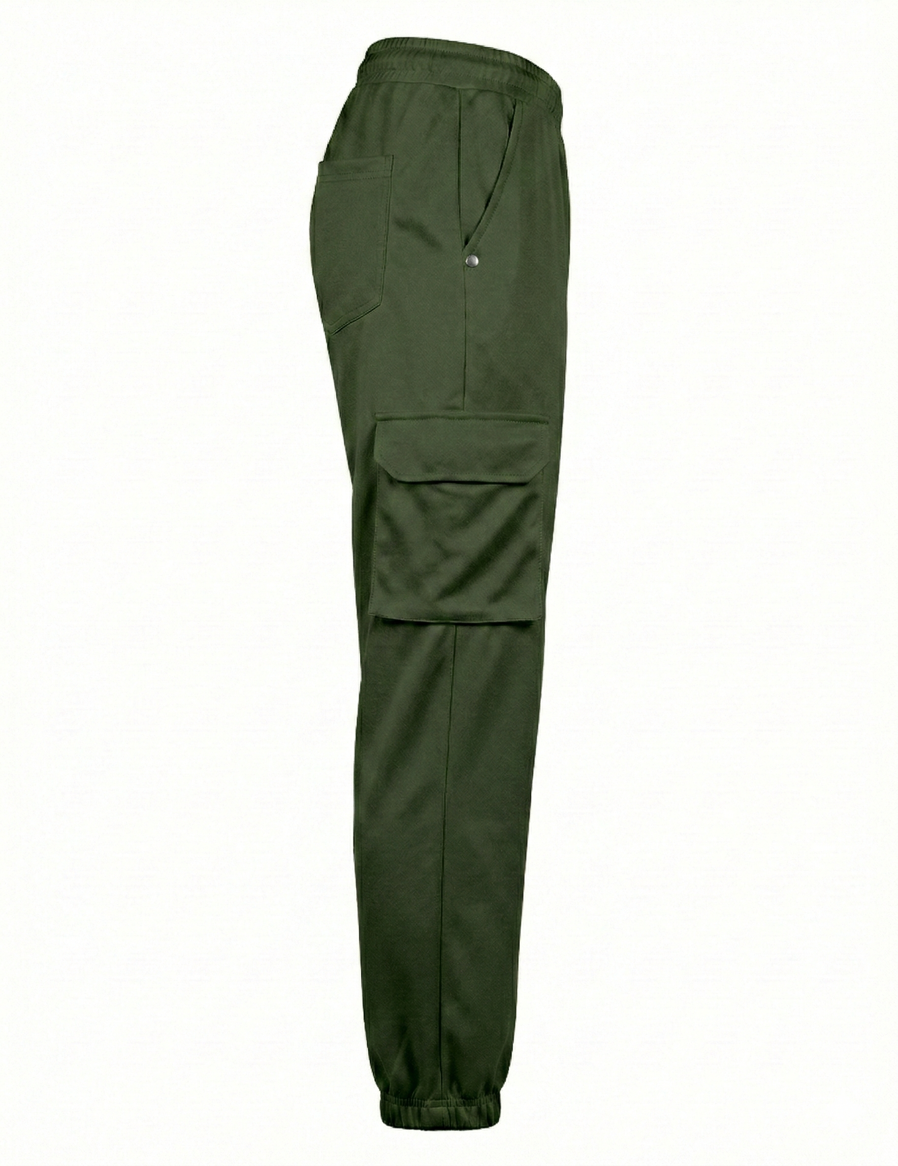 Urban Twill Cargo Jogger | Tapered Fit Utility Pants - Olive Green