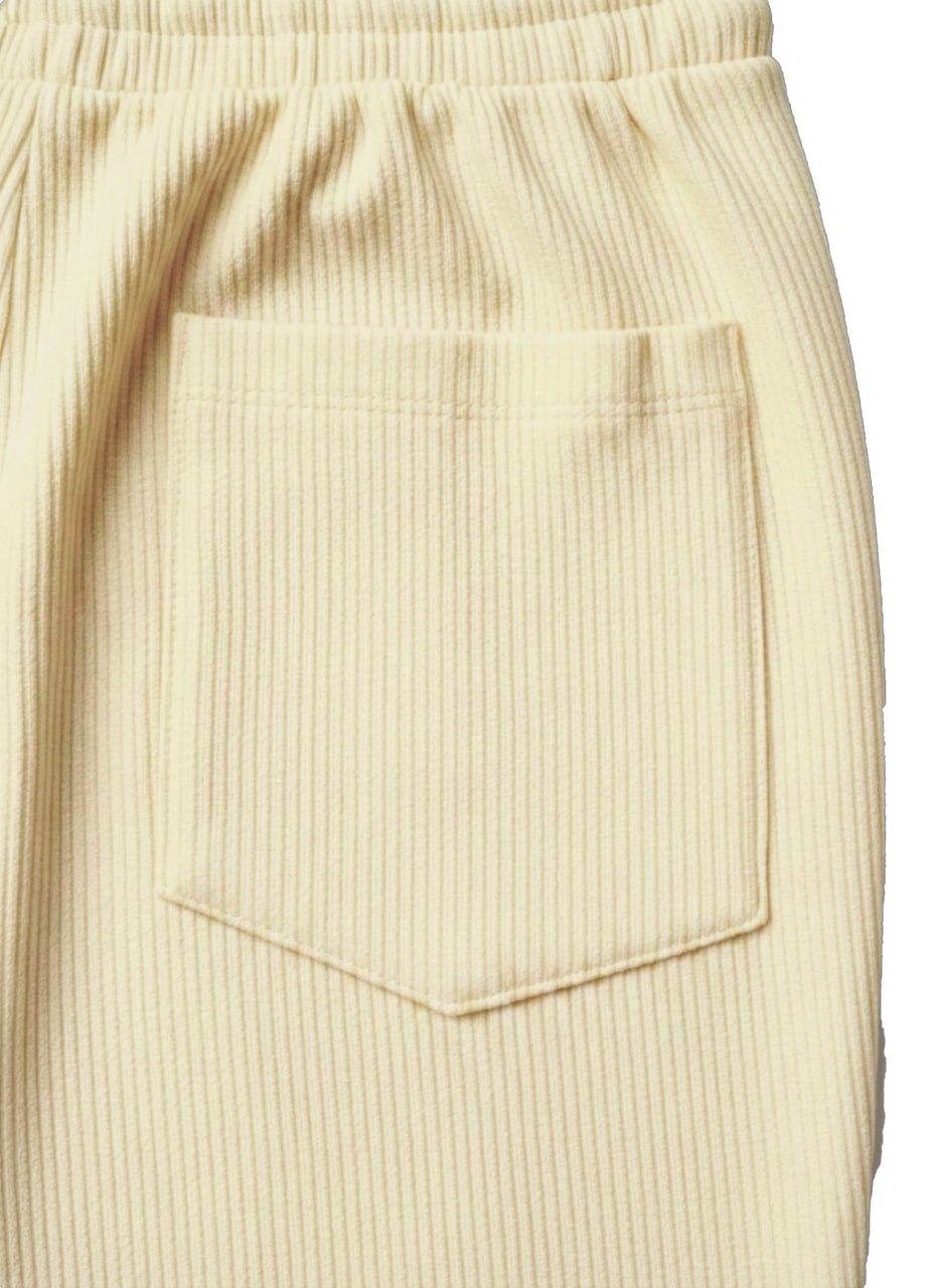 Urban Soft Cord Cargo | Baggy Fit Wide Leg Trousers - Butter Cream