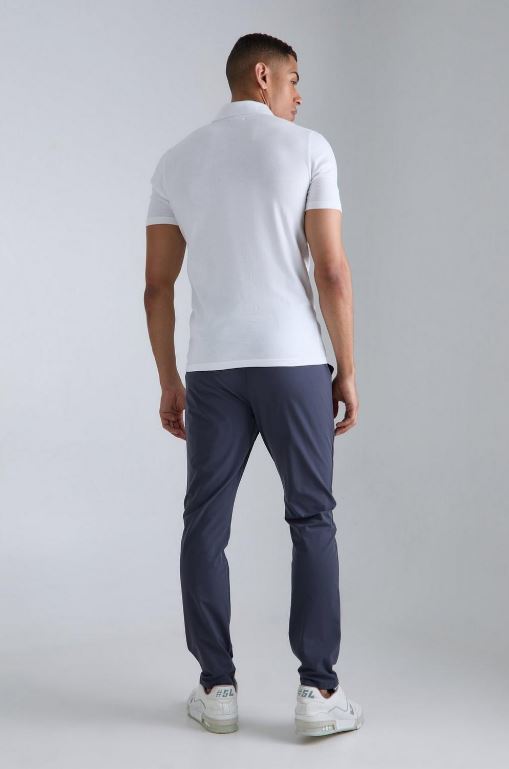 LooFoN Slim Fit Men's Polo Zipper T-Shirt