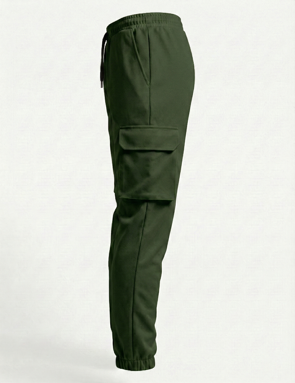 Urban Twill Cargo Jogger | Tapered Fit Utility Pants - Olive Green