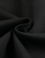 Premium Soft Twill | Slim Fit Tapered Trousers - Jet Black
