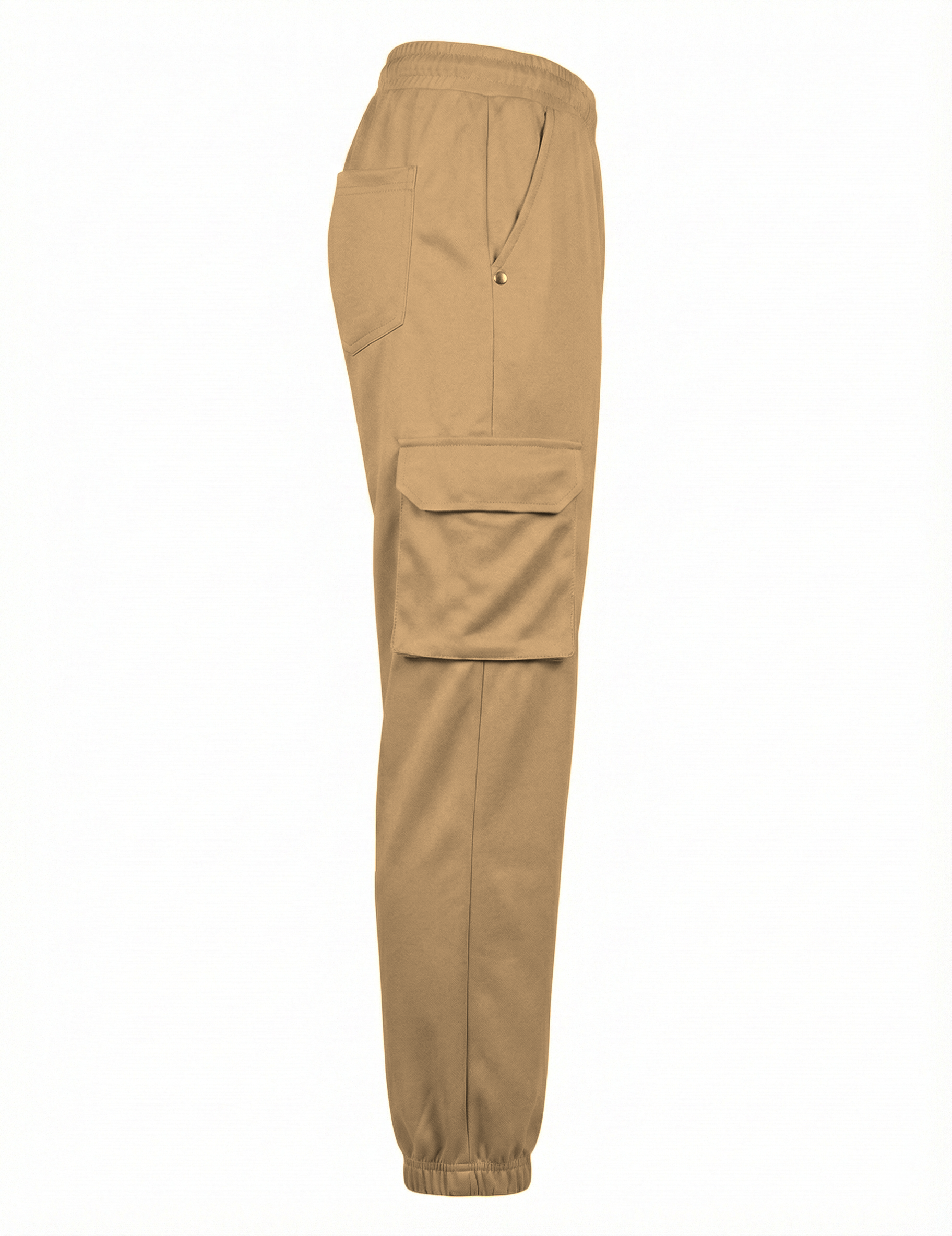 Urban Twill Cargo Jogger | Tapered Fit Utility Pants - Khaki