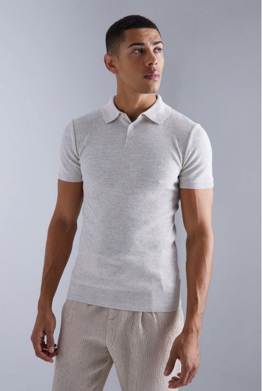 LooFoN Slim Fit Men's Polo Zipper T-Shirt