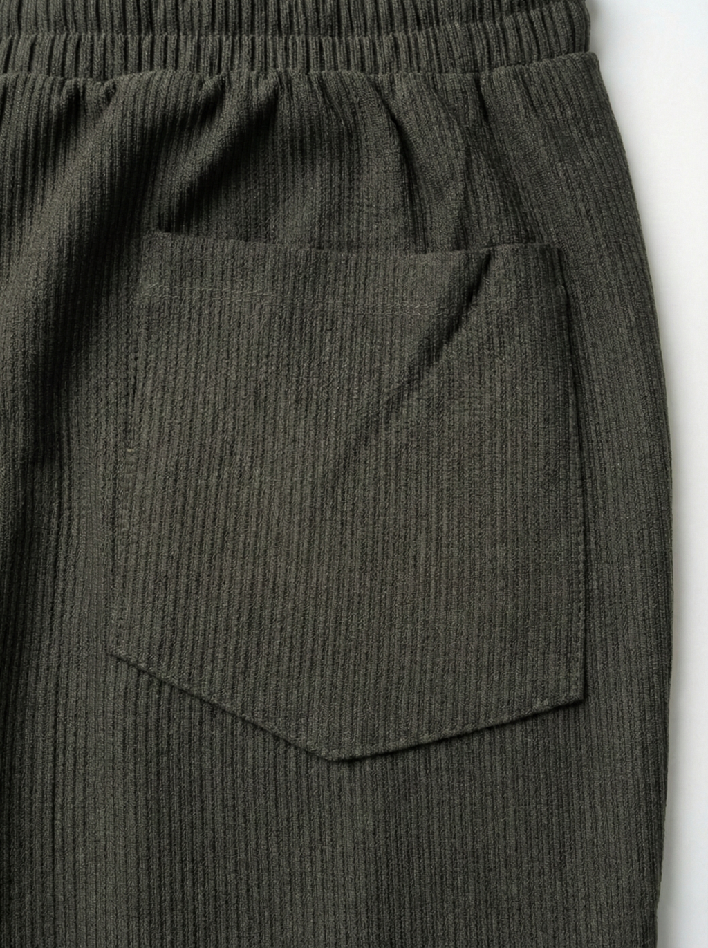 Urban Soft Cord Cargo | Baggy Fit Wide Leg Trousers - Charcoal