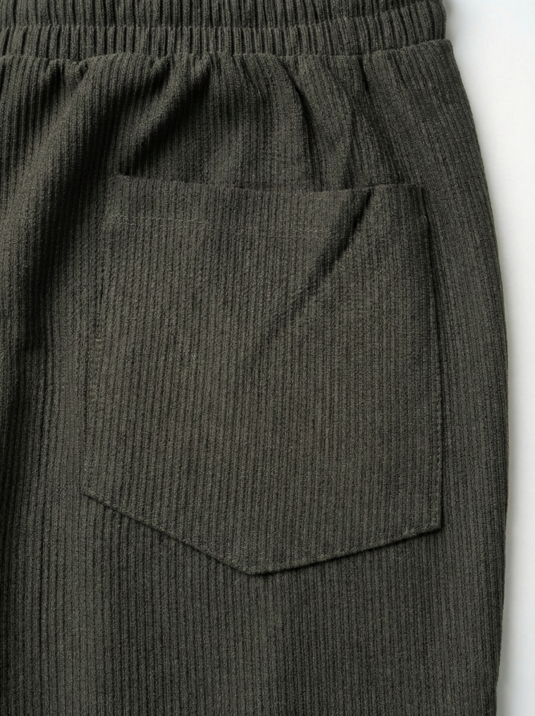 Urban Soft Cord Cargo | Baggy Fit Wide Leg Trousers - Charcoal