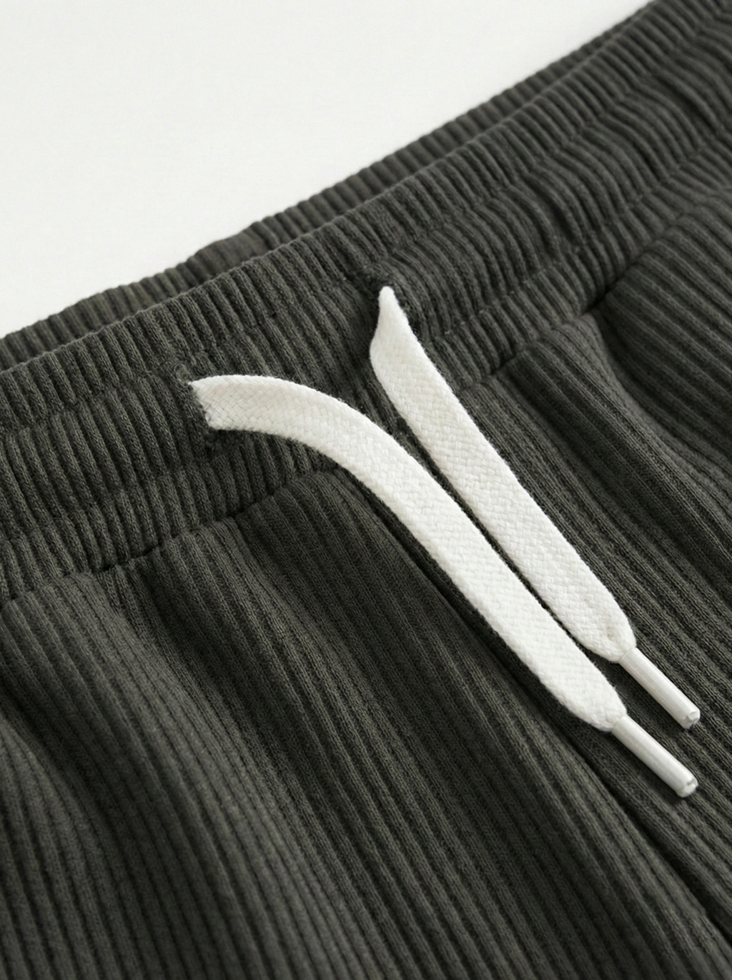 Urban Soft Cord Cargo | Baggy Fit Wide Leg Trousers - Charcoal