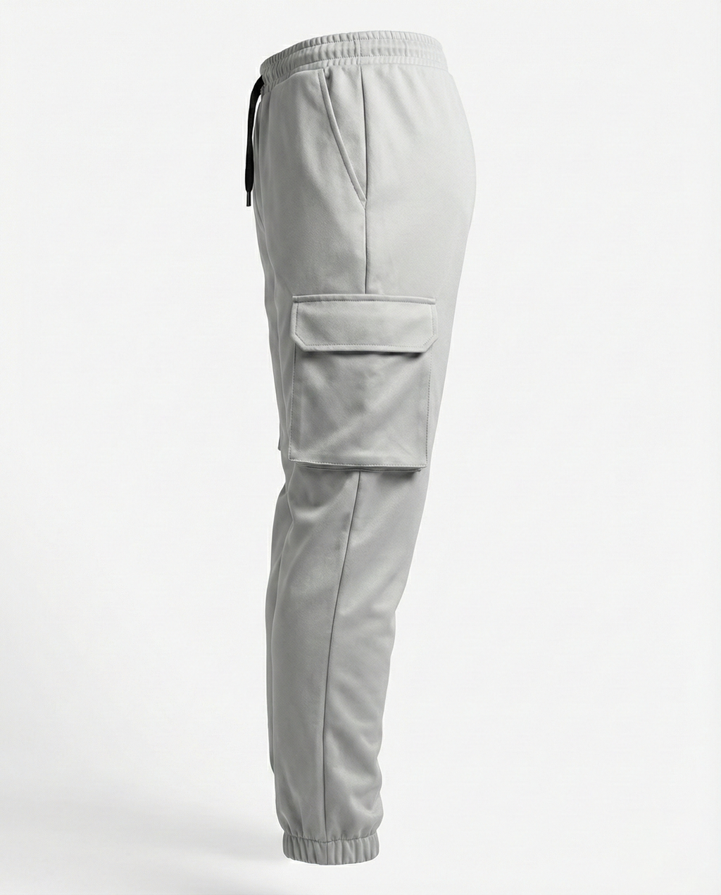 Urban Twill Cargo Jogger | Tapered Fit Utility Pants - Stone Grey