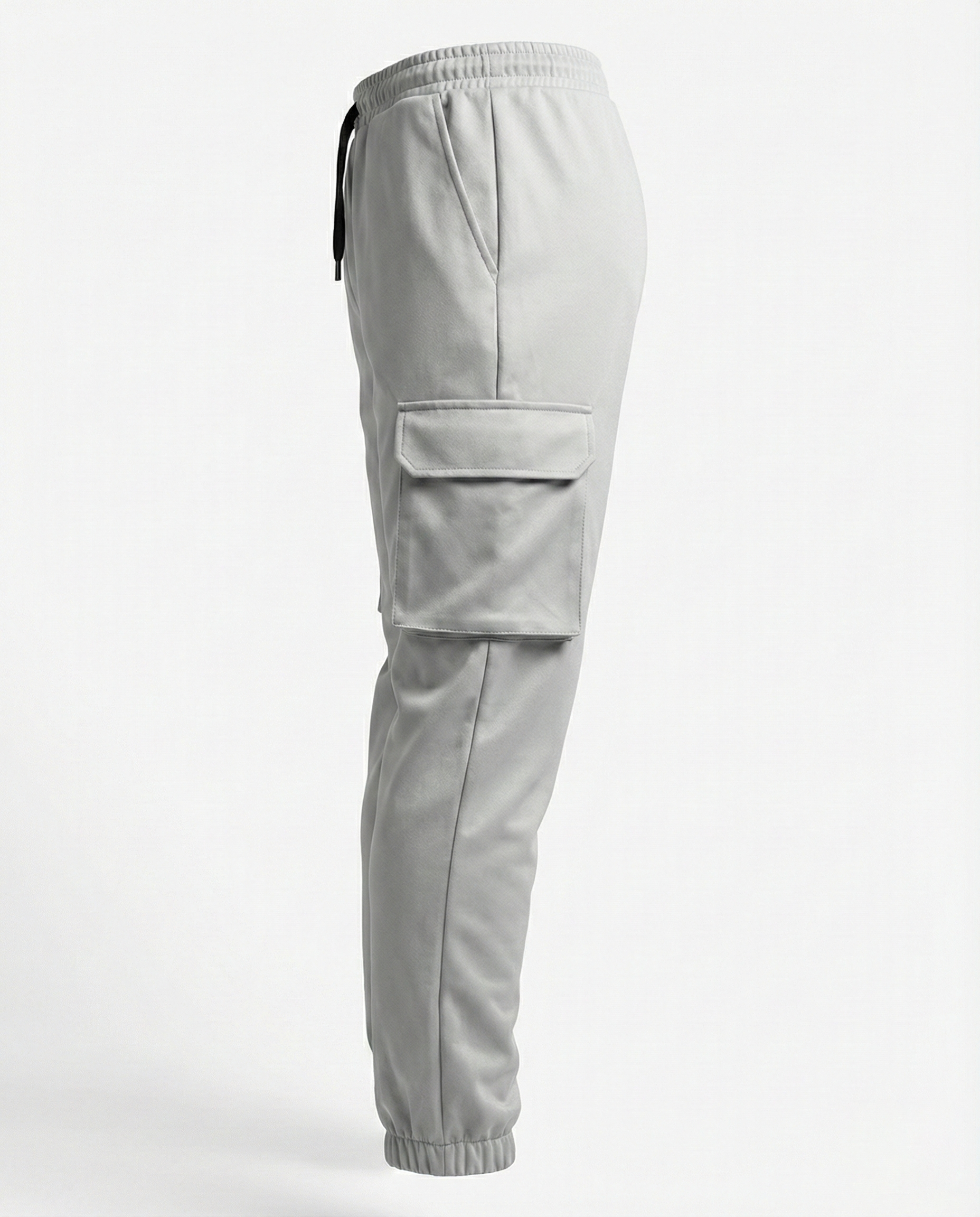 Urban Twill Cargo Jogger | Tapered Fit Utility Pants - Stone Grey