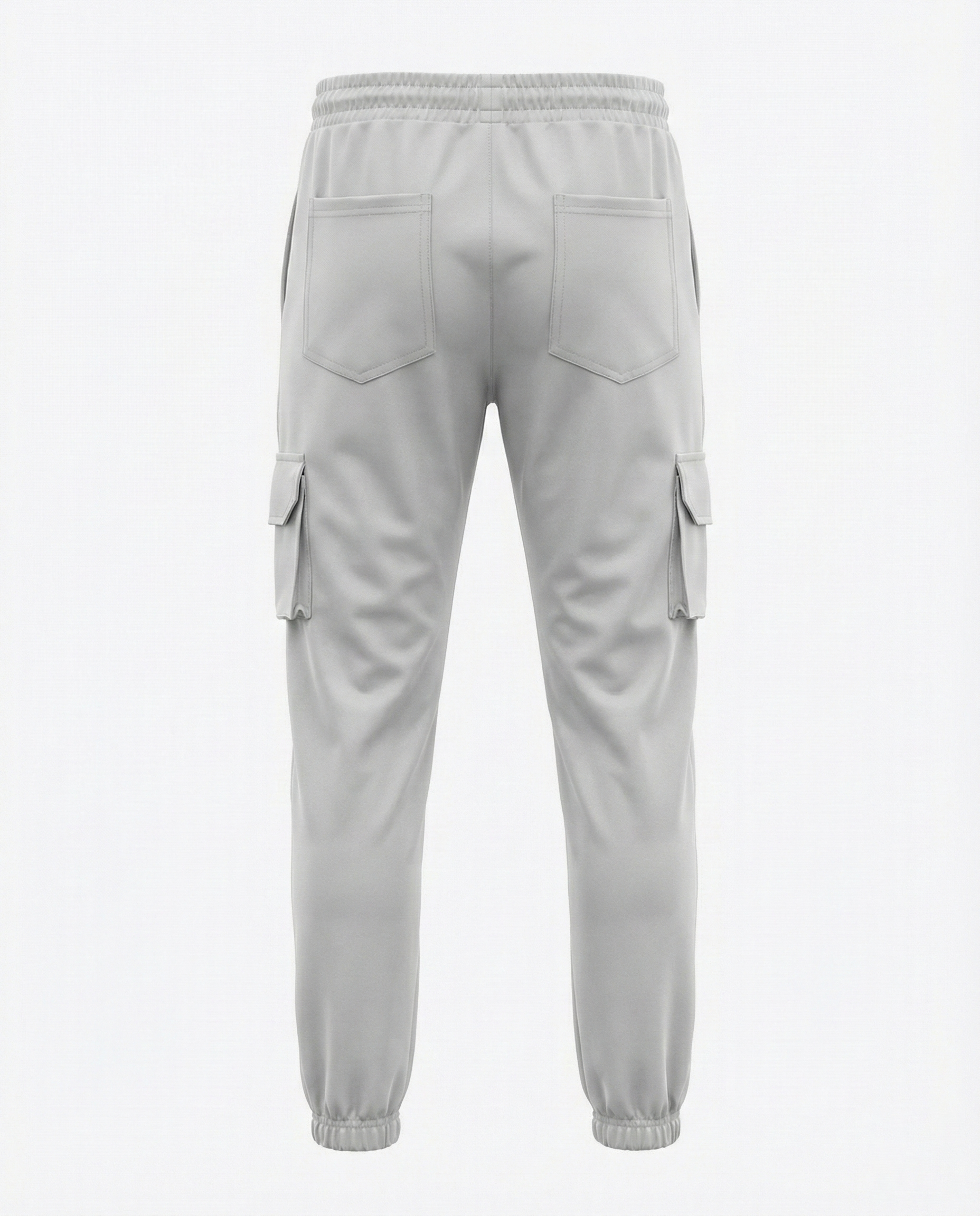 Urban Twill Cargo Jogger | Tapered Fit Utility Pants - Stone Grey