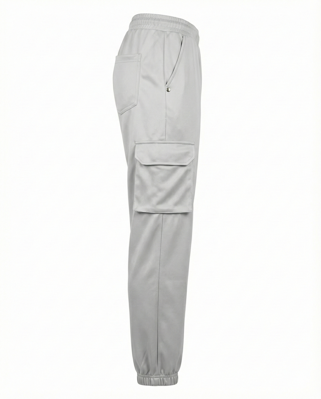 Urban Twill Cargo Jogger | Tapered Fit Utility Pants - Stone Grey