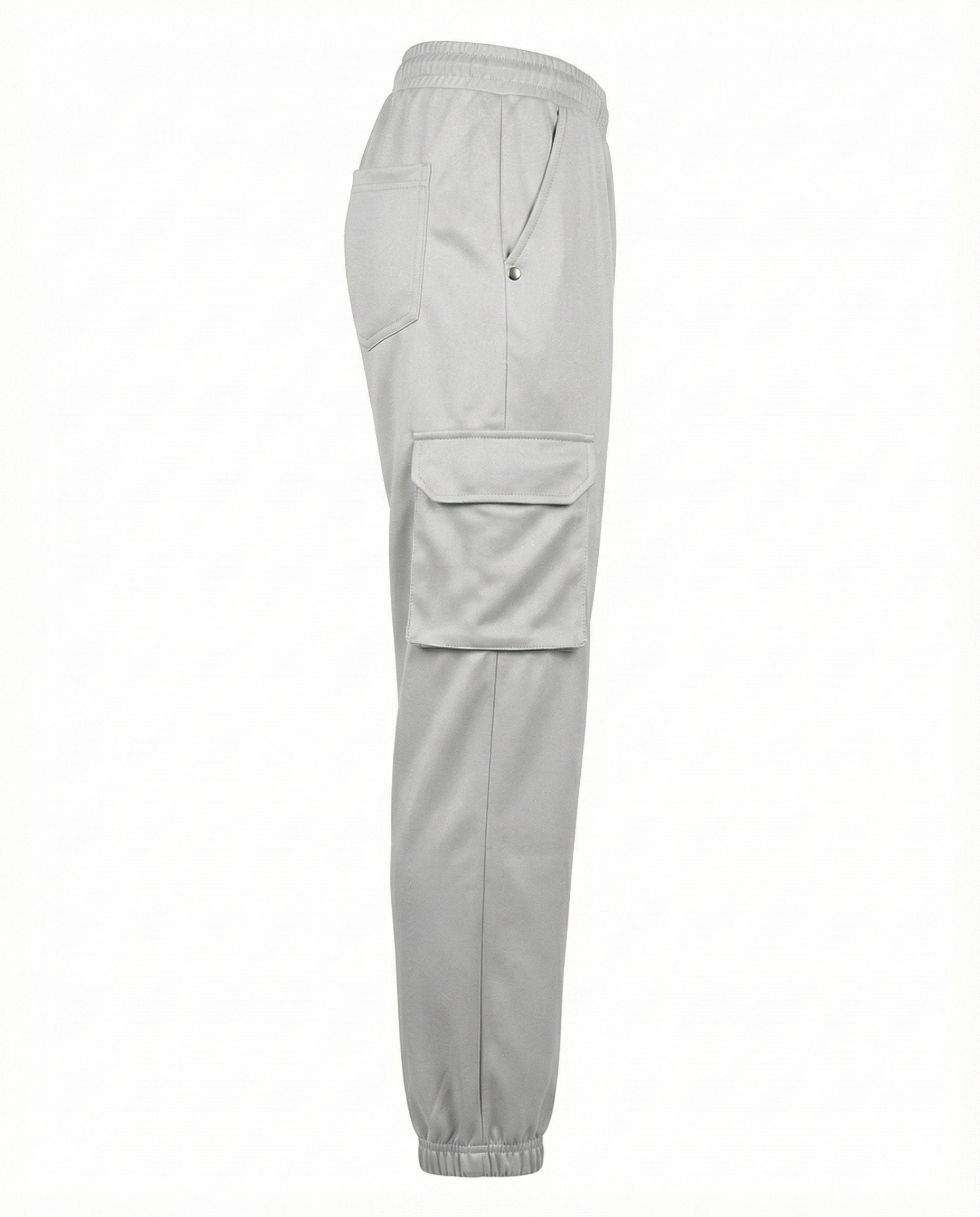 Urban Twill Cargo Jogger | Tapered Fit Utility Pants - Stone Grey