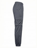 Urban Twill Cargo Jogger | Tapered Fit Utility Pants - Charcoal Grey