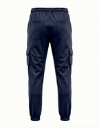 Urban Twill Cargo Jogger | Tapered Fit Utility Pants - Midnight Blue