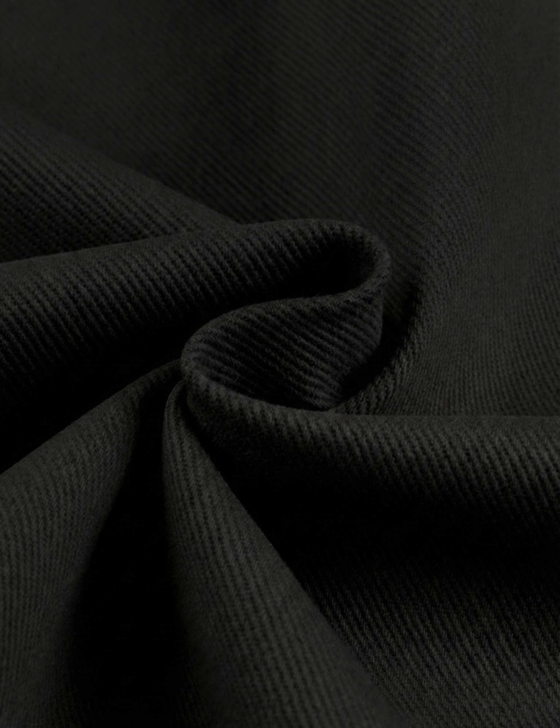 Urban Twill Cargo Jogger | Tapered Fit Utility Pants - Jet Black