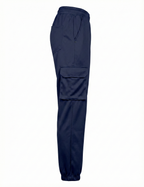 Urban Twill Cargo Jogger | Tapered Fit Utility Pants - Midnight Blue