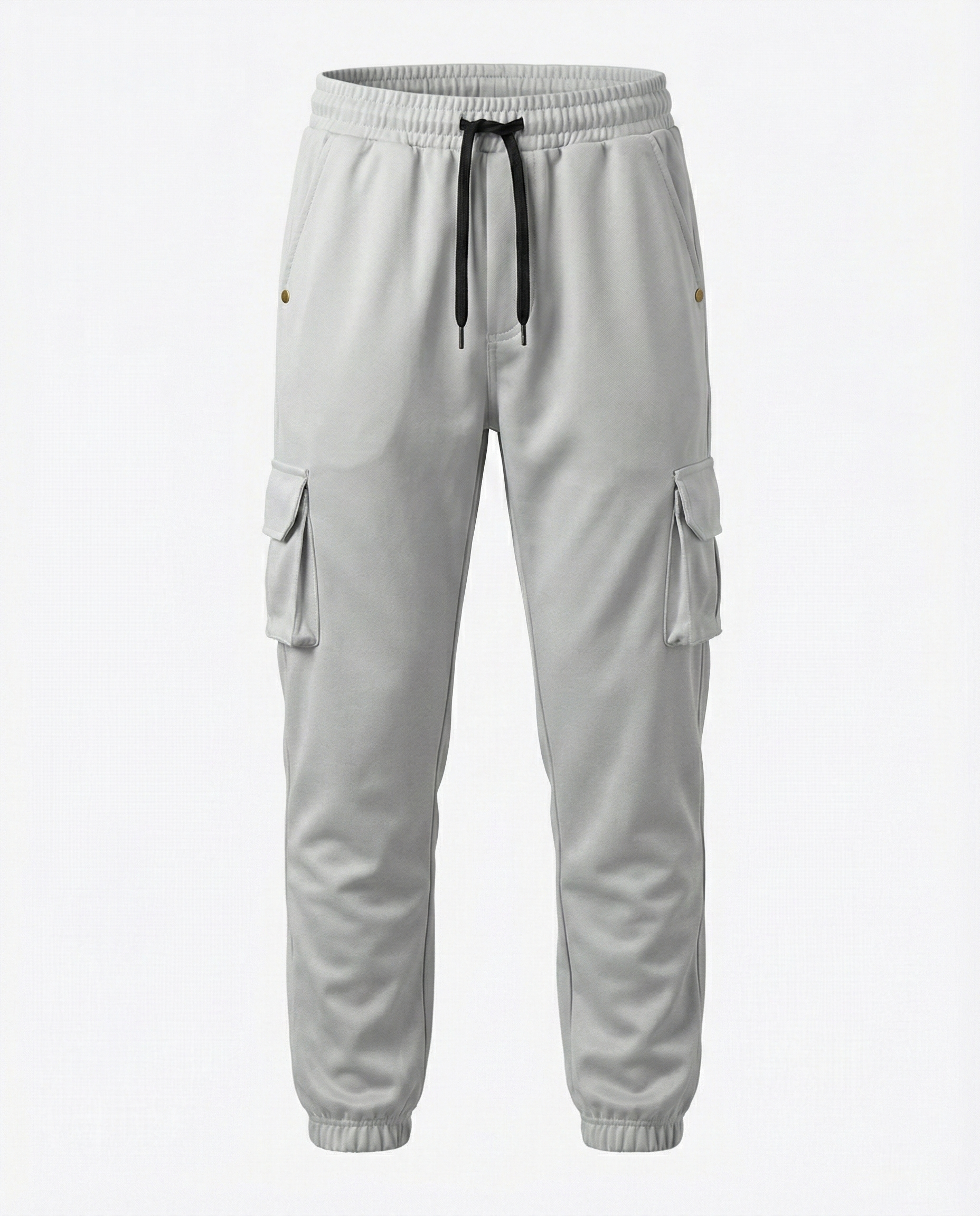 Urban Twill Cargo Jogger | Tapered Fit Utility Pants - Stone Grey