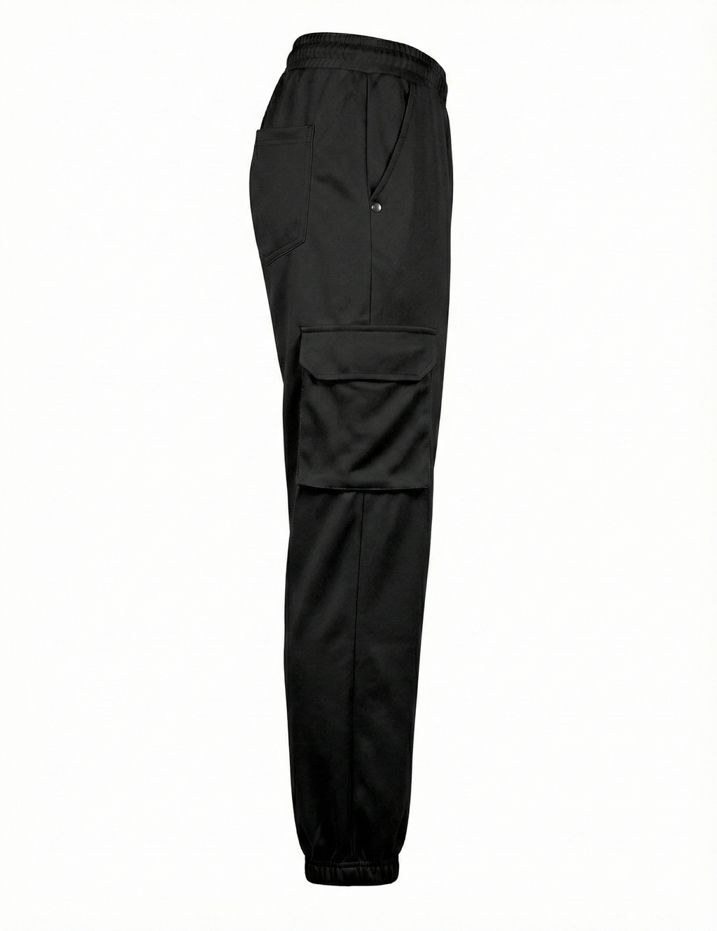Urban Twill Cargo Jogger | Tapered Fit Utility Pants - Jet Black