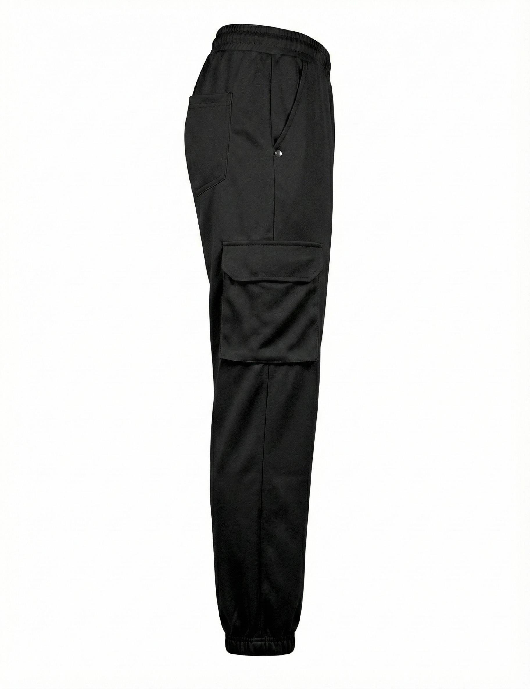 Urban Twill Cargo Jogger | Tapered Fit Utility Pants - Jet Black