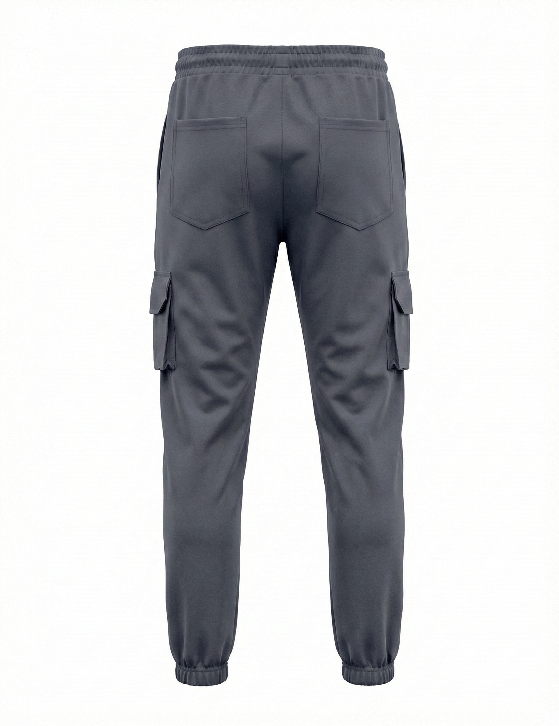 Urban Twill Cargo Jogger | Tapered Fit Utility Pants - Charcoal Grey
